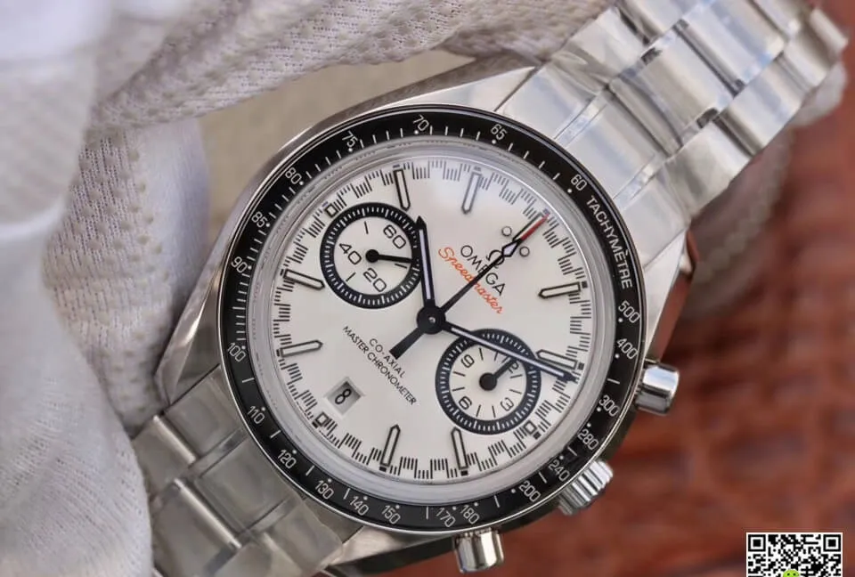 Omega Speedmaster Racing Chronograph 329.30.44.51.04.001 OM Factory 1:1 Best Edition Replica Watch White Dial